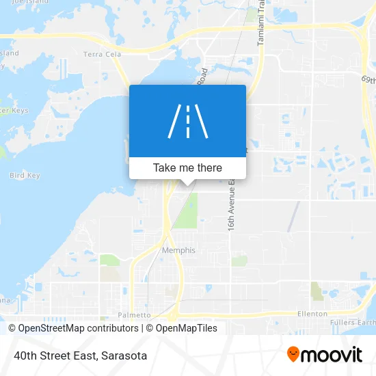 40th Street East map