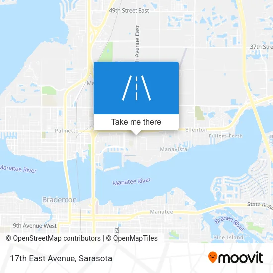 17th East Avenue map