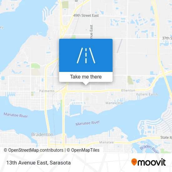 13th Avenue East map