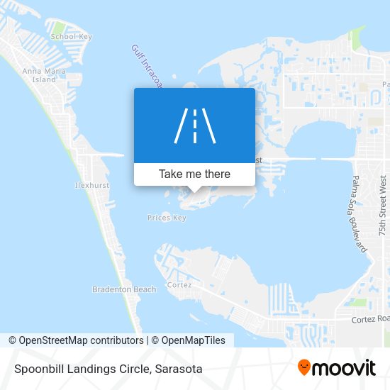 Mapa de Spoonbill Landings Circle