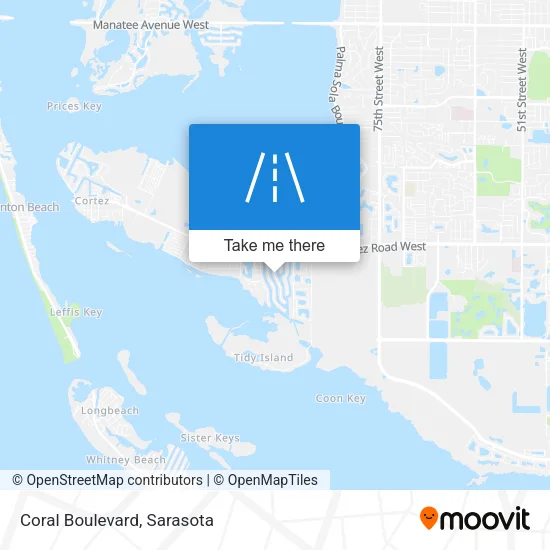 Coral Boulevard map