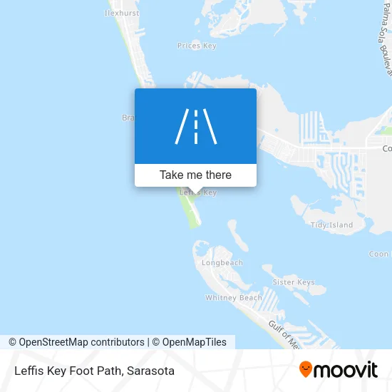 Leffis Key Foot Path map