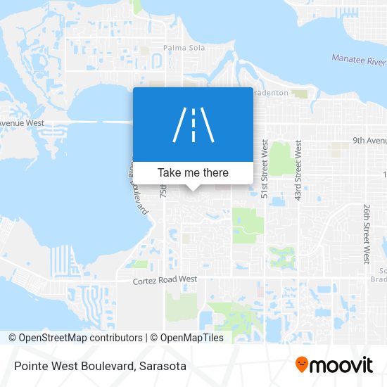 Mapa de Pointe West Boulevard
