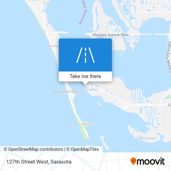 127th Street West map
