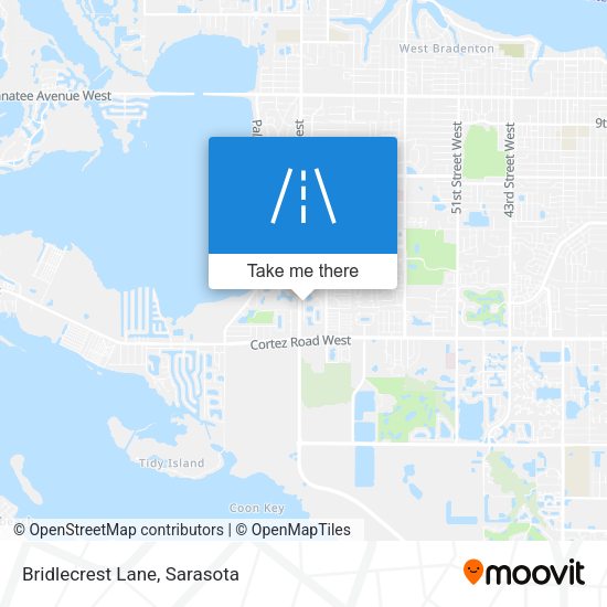 Mapa de Bridlecrest Lane