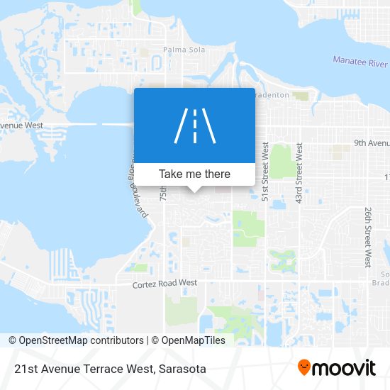 21st Avenue Terrace West map