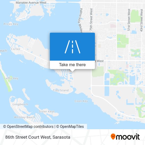 86th Street Court West map