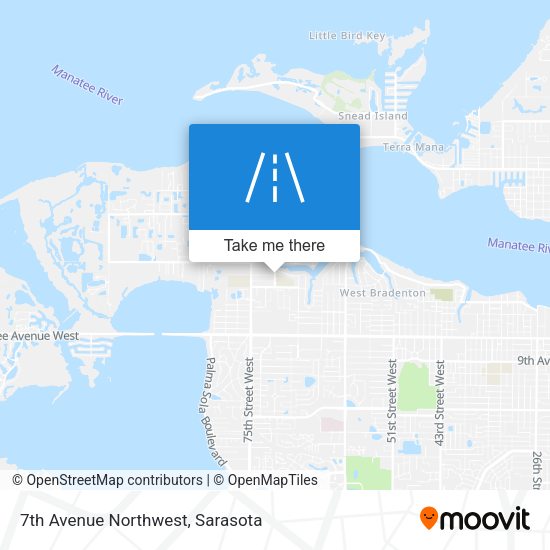 7th Avenue Northwest map