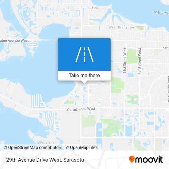 29th Avenue Drive West map