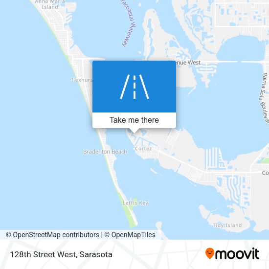 128th Street West map