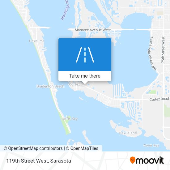 119th Street West map