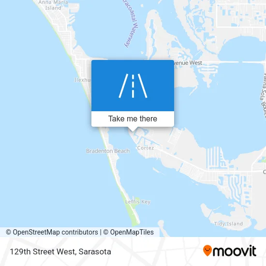 129th Street West map