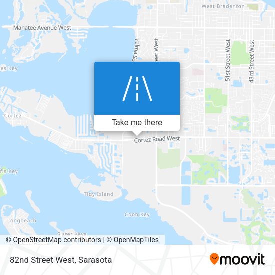 Mapa de 82nd Street West