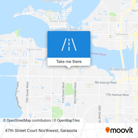 Mapa de 47th Street Court Northwest