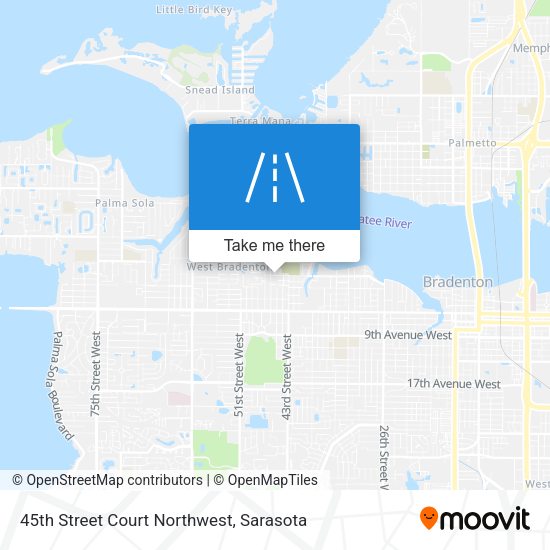 Mapa de 45th Street Court Northwest