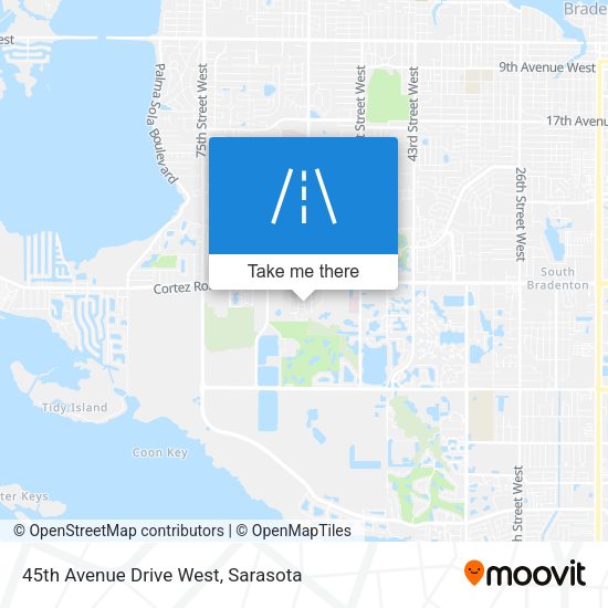 Mapa de 45th Avenue Drive West