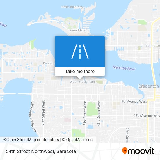 54th Street Northwest map