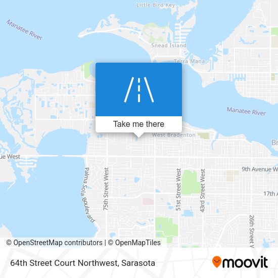 64th Street Court Northwest map