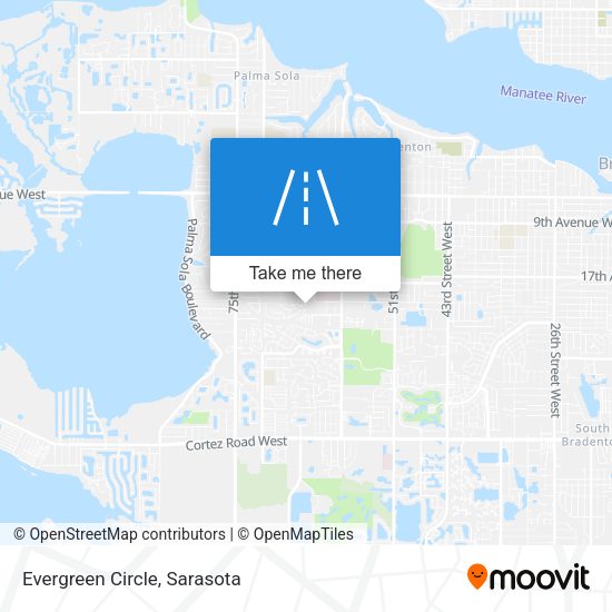 Mapa de Evergreen Circle