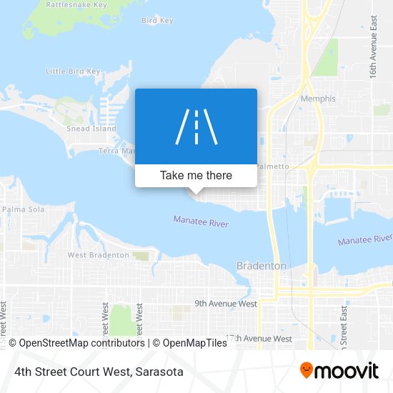 Mapa de 4th Street Court West