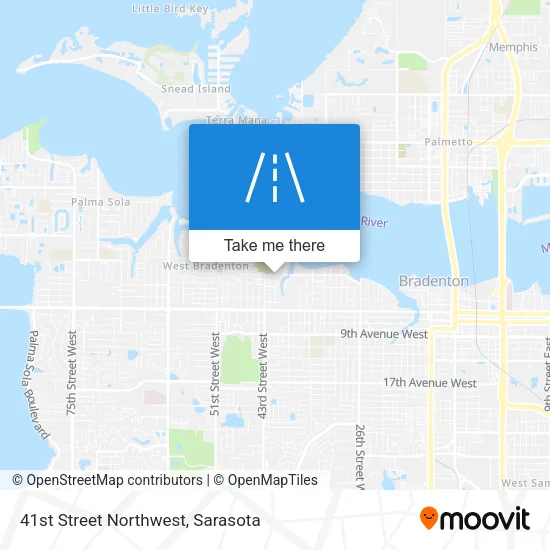 41st Street Northwest map