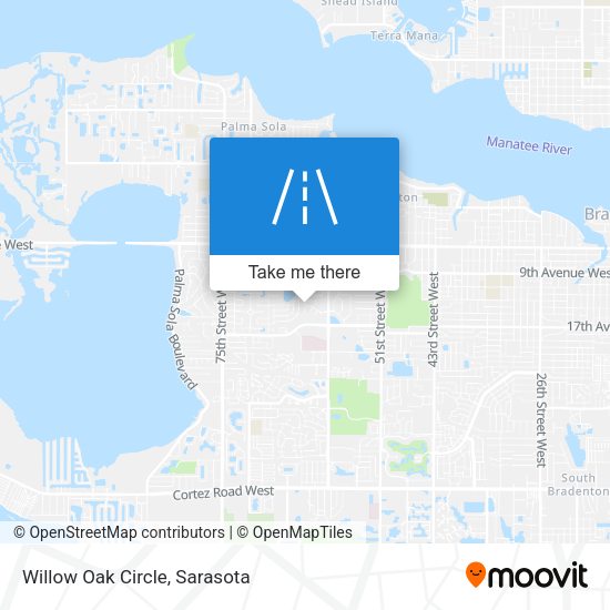 Mapa de Willow Oak Circle