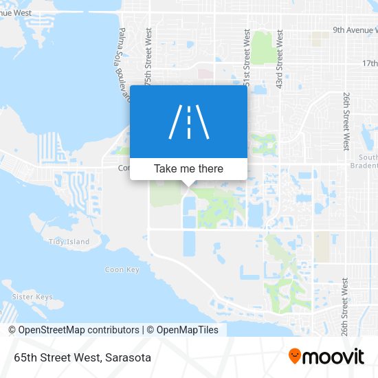 Mapa de 65th Street West