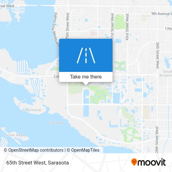 65th Street West map
