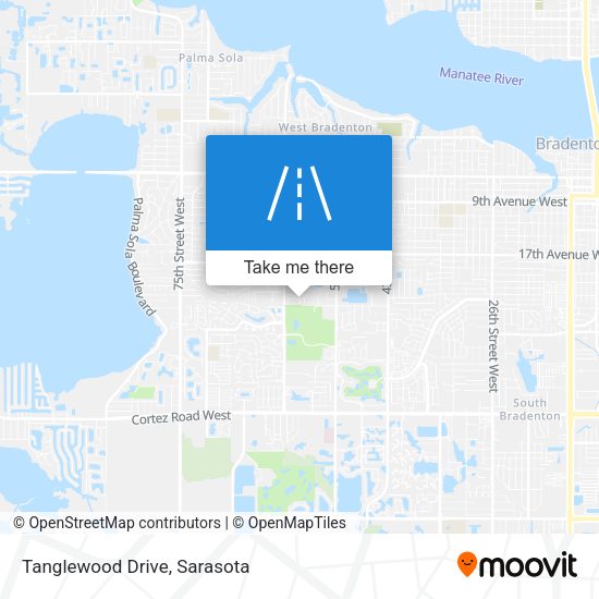 Mapa de Tanglewood Drive