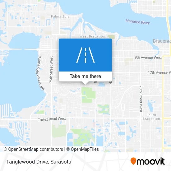Tanglewood Drive map