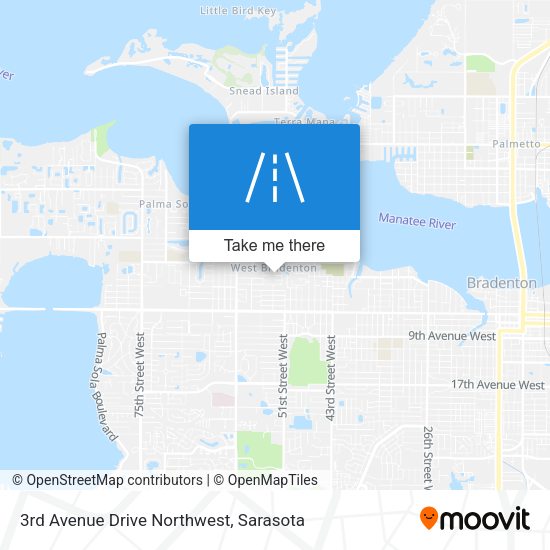 3rd Avenue Drive Northwest map