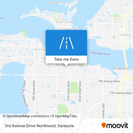 3rd Avenue Drive Northwest map