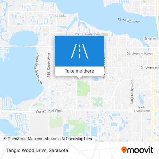 Tangle Wood Drive map