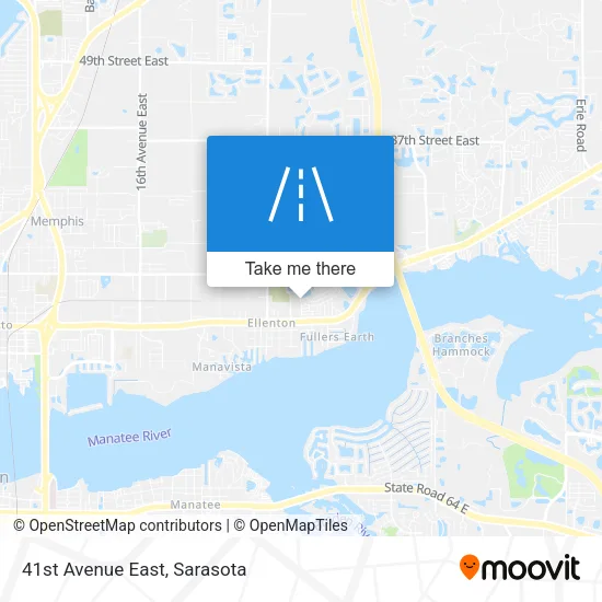 41st Avenue East map