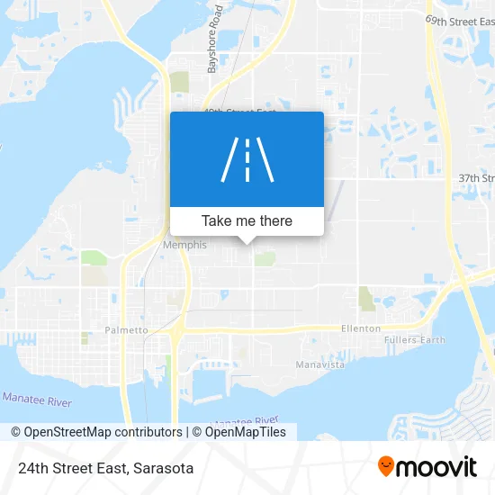 24th Street East map