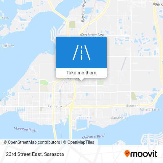 Mapa de 23rd Street East