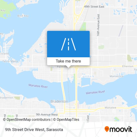 Mapa de 9th Street Drive West