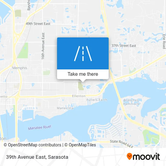 39th Avenue East map