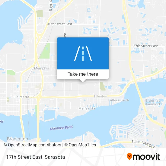 17th Street East map