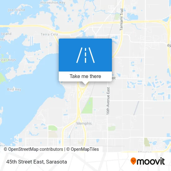 45th Street East map