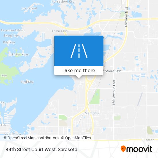 Mapa de 44th Street Court West