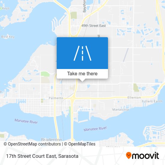 17th Street Court East map