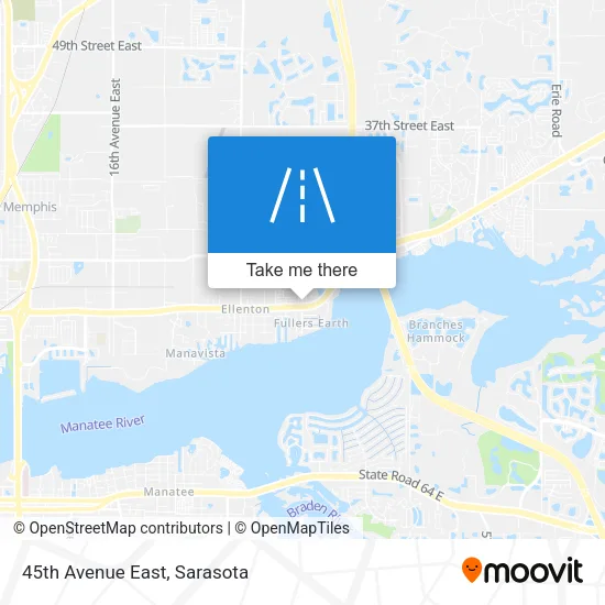 45th Avenue East map