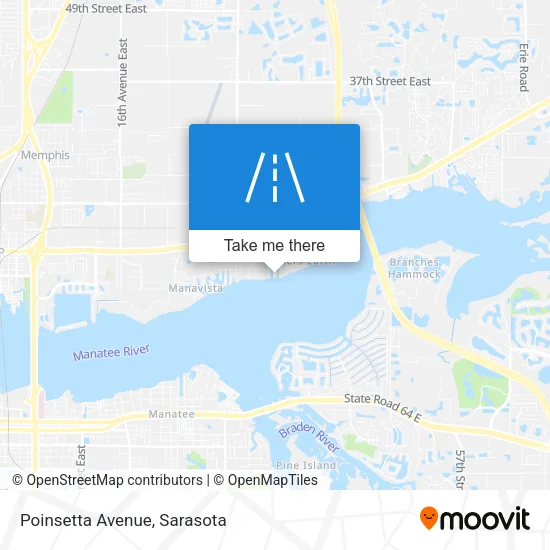 Poinsetta Avenue map