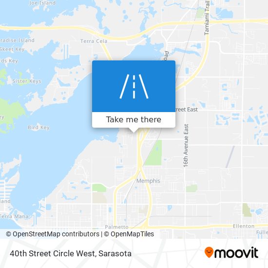 40th Street Circle West map