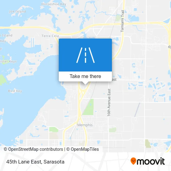 45th Lane East map