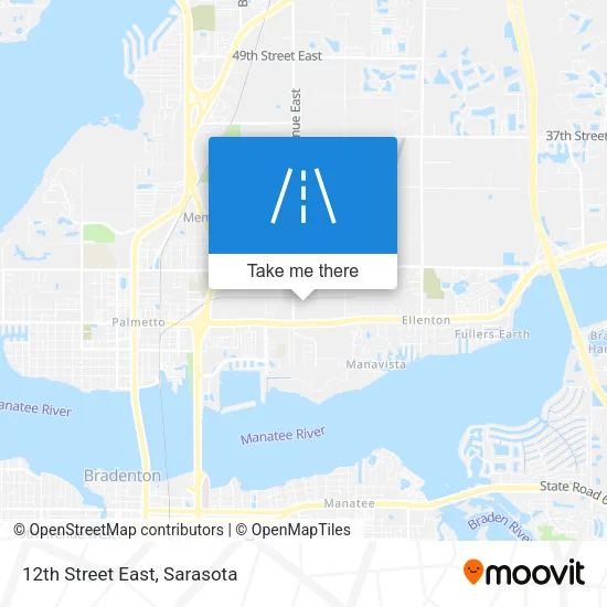 12th Street East map