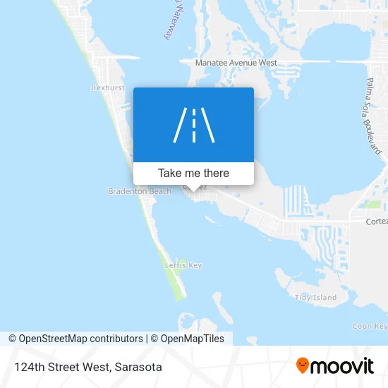 124th Street West map