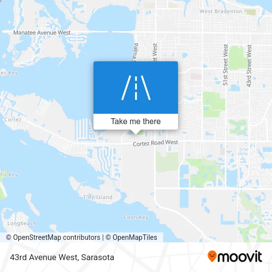 43rd Avenue West map