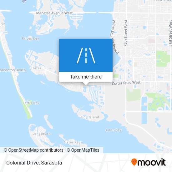 Colonial Drive map